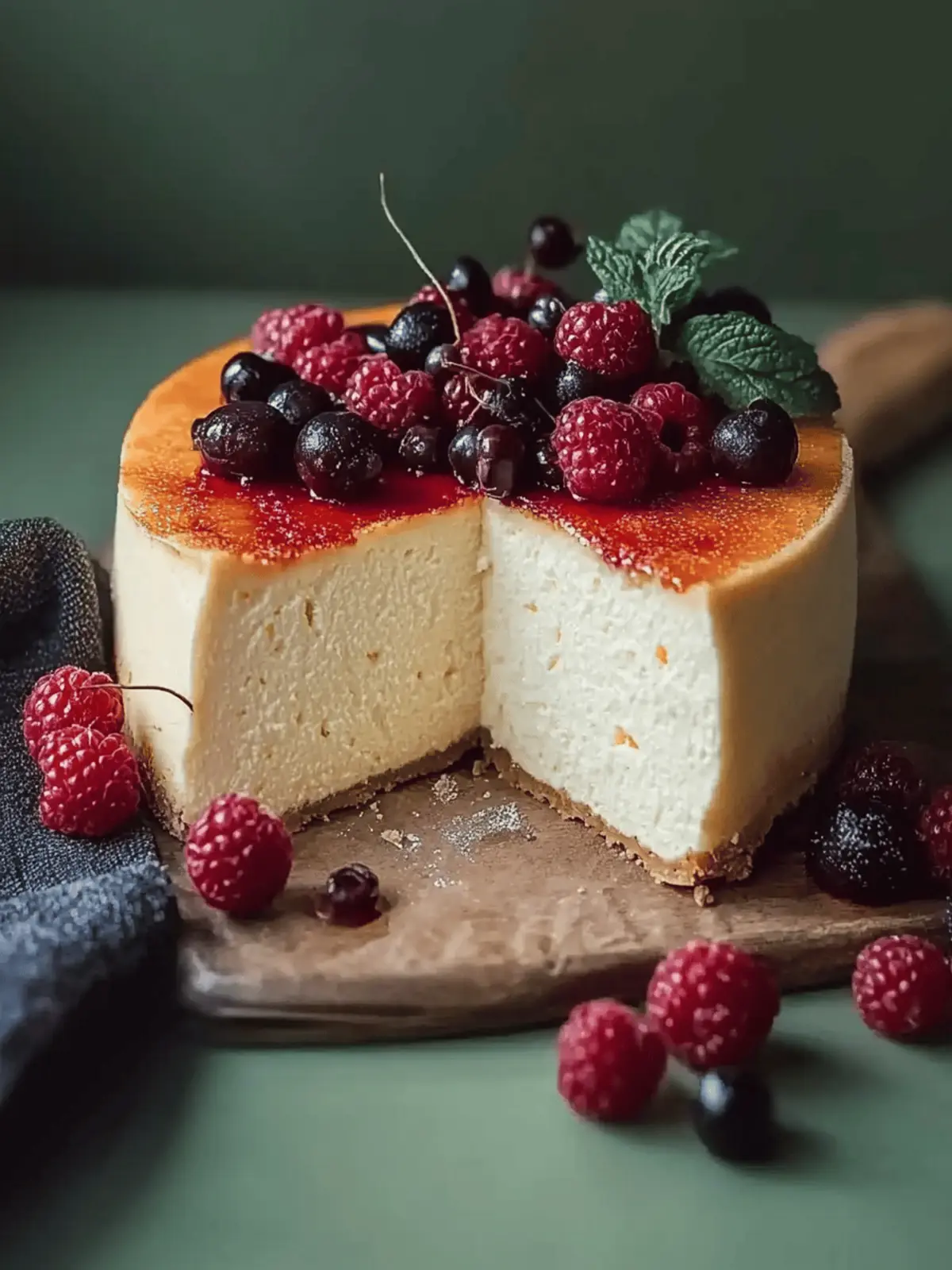 Creamy cheesecake without base