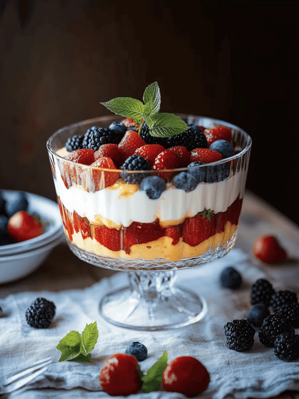 Ein Beeren-Traum in einem Glas