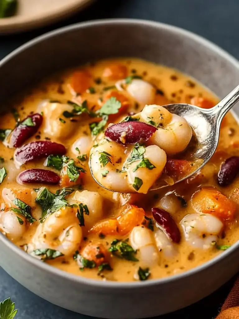 Cremige Tomaten- und Bohnenspfanne