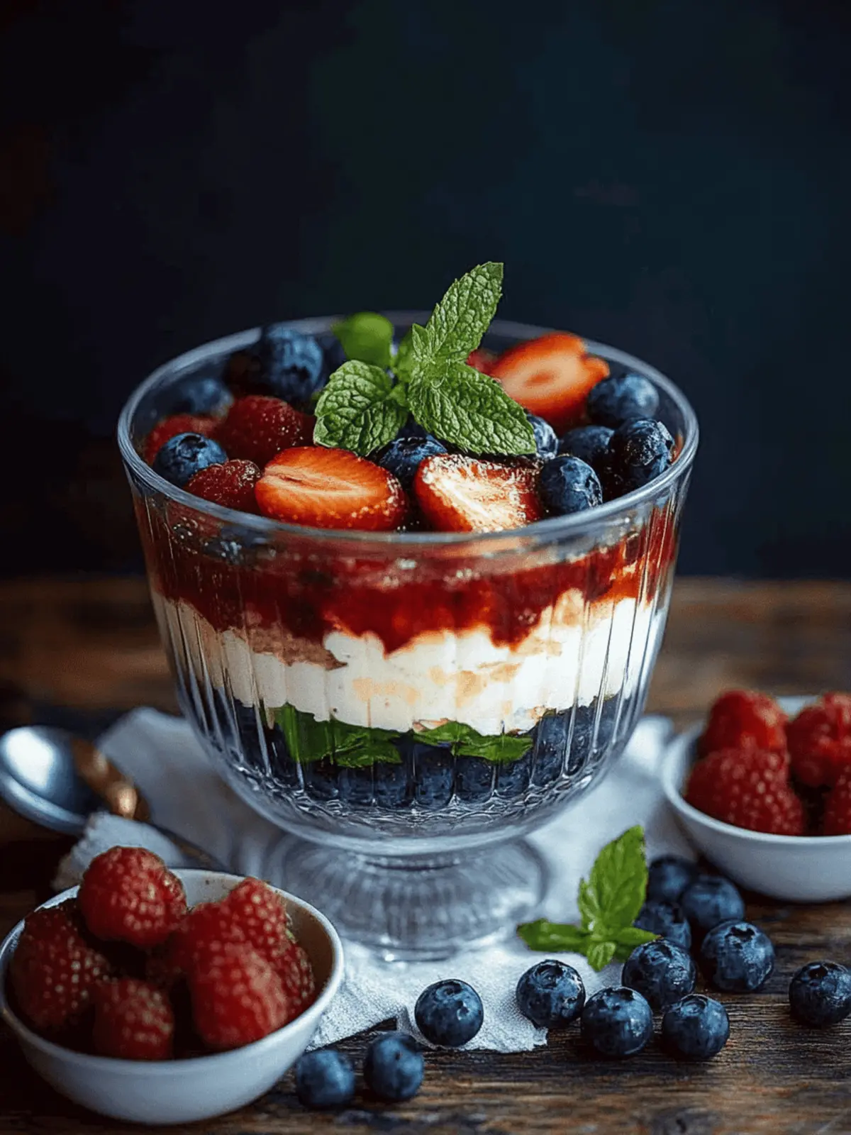 Ein Beeren-Traum in einem Glas