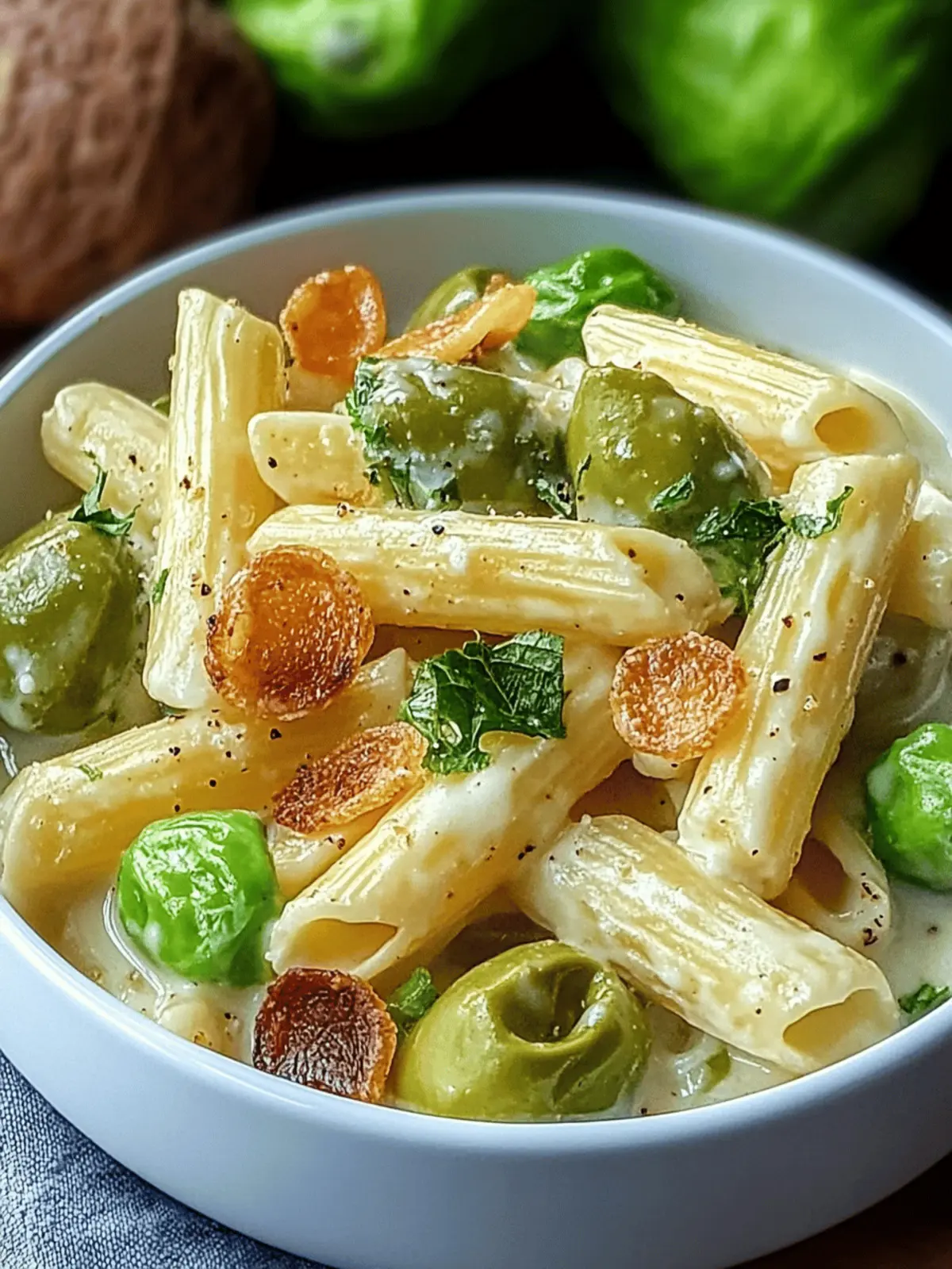 Rosenkohl Pasta mit Speck