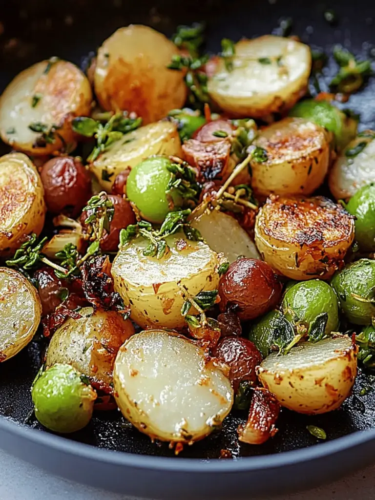 Rosenkohl und Kartoffelpfanne