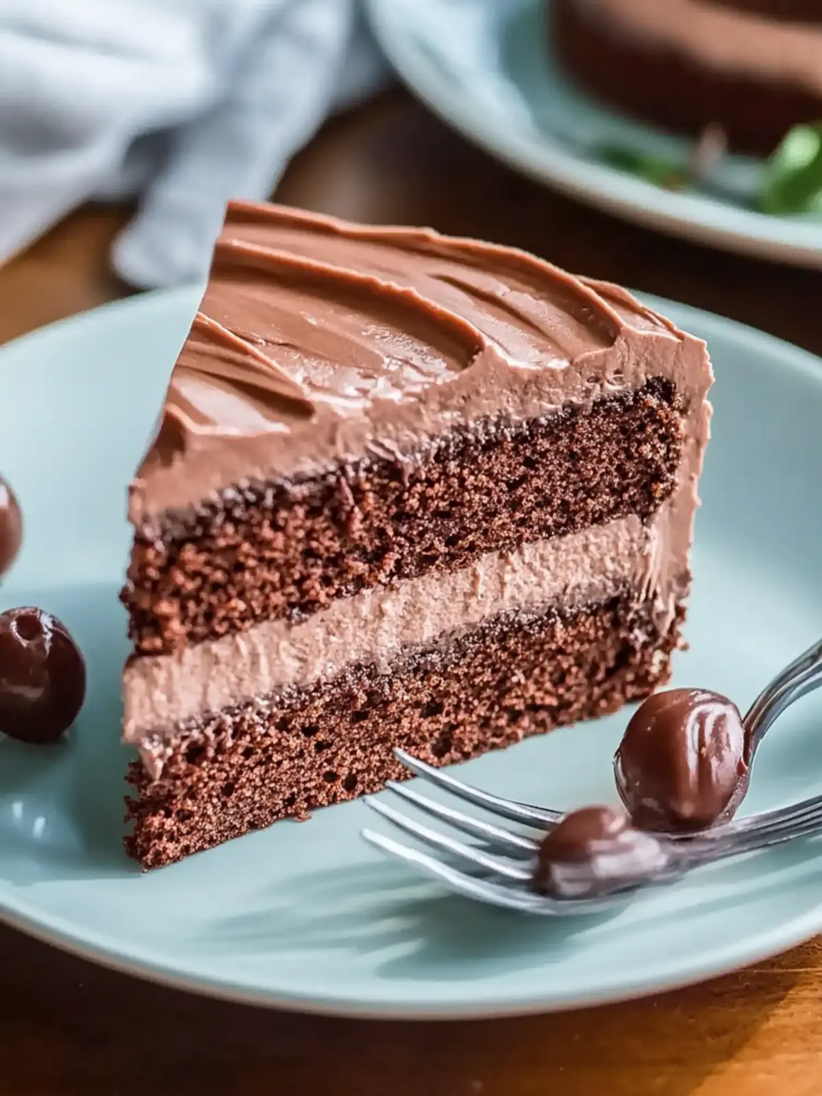 Einfache Schokoladenmousse-Torte