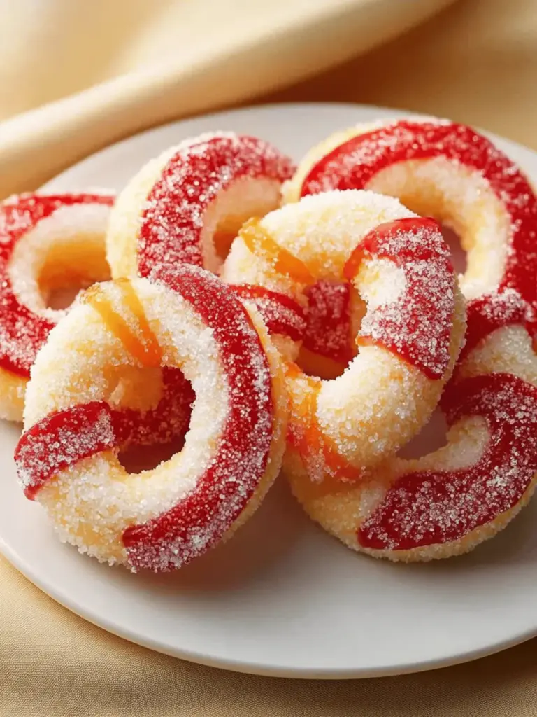 Festliche Zuckerstangenkekse