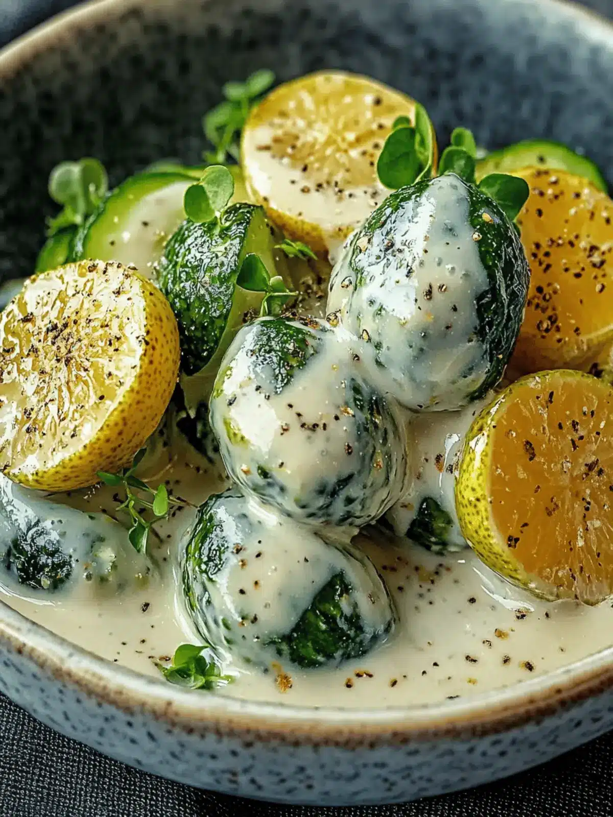 Rosenkohl in Frischkäse- und Senfsauce