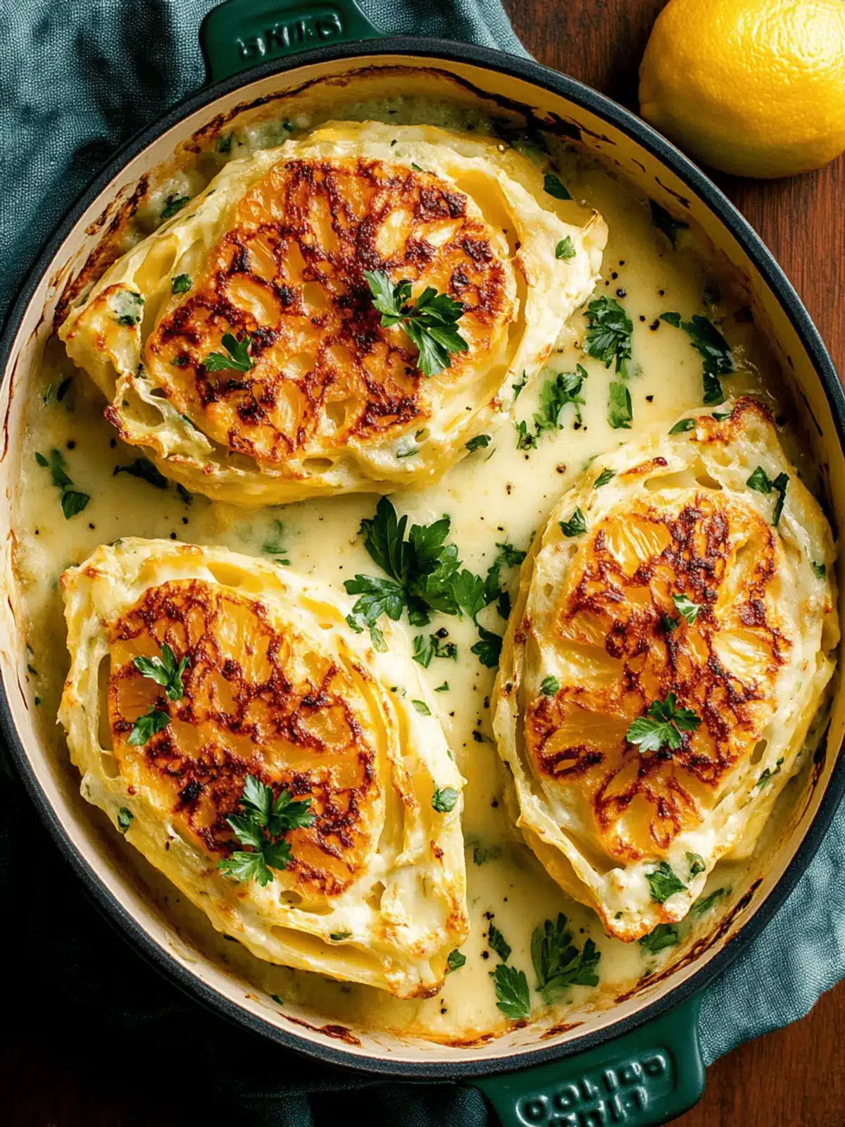 Cremig gebackener Spitzkohl mit Café de Paris Kruste