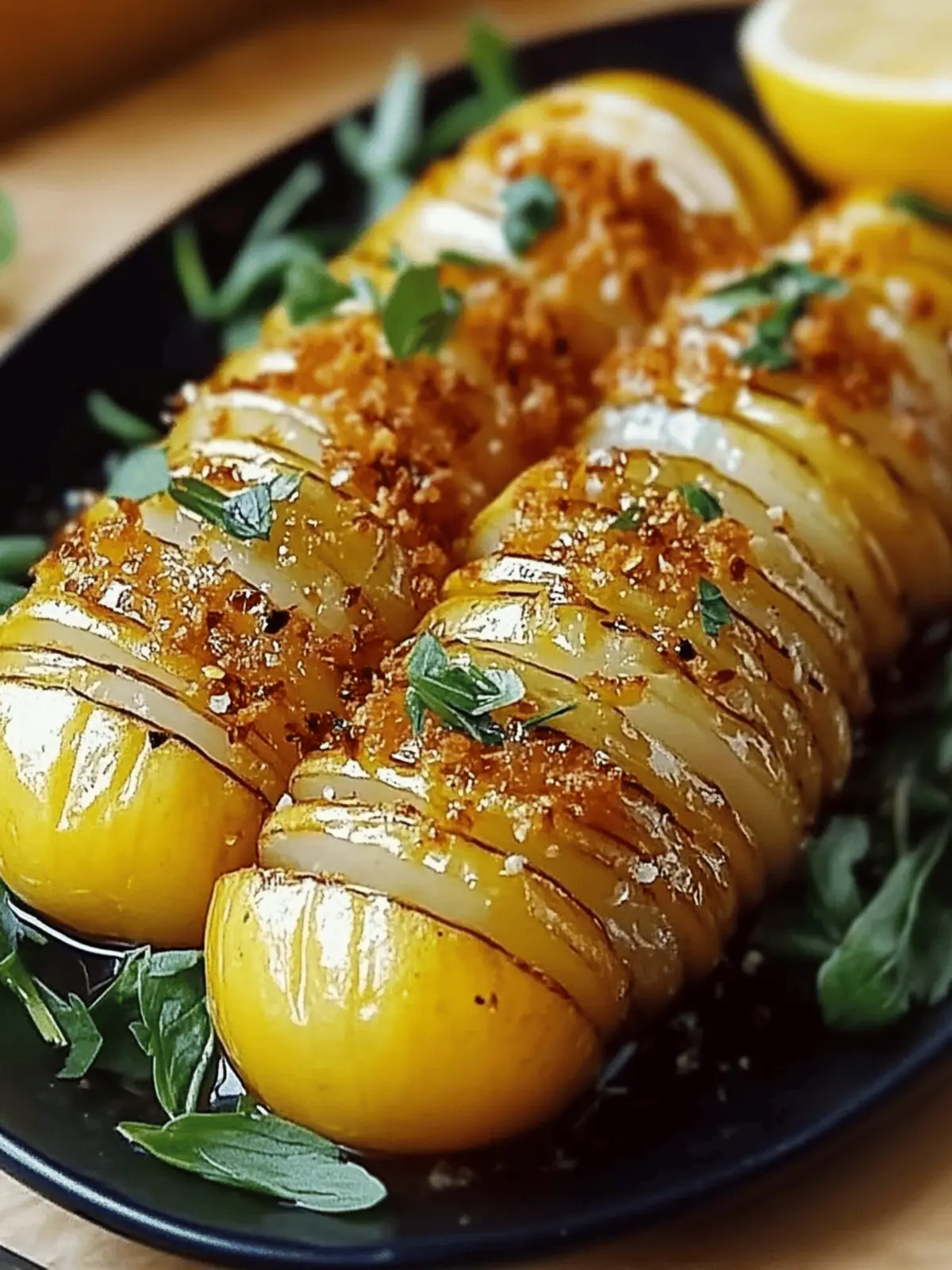 Gegrillte Hasselback-Kartoffeln am Spieß