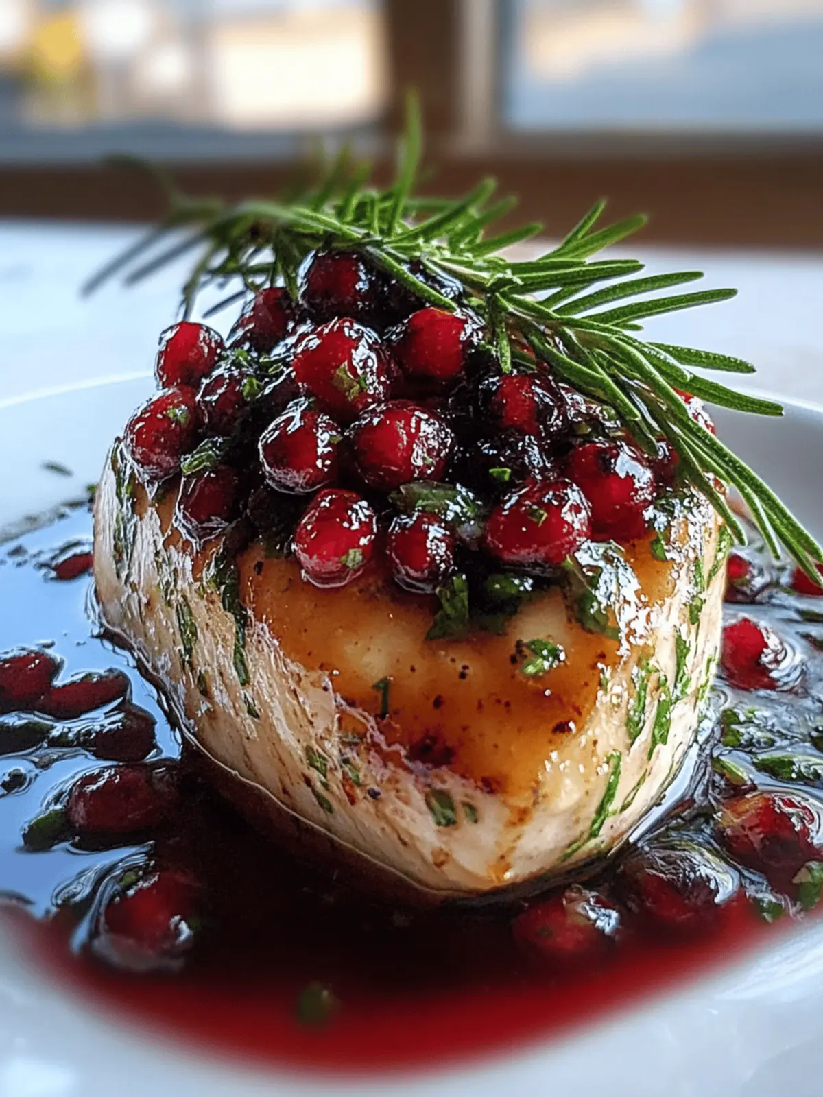 Hähnchenbrust mit festlicher Note