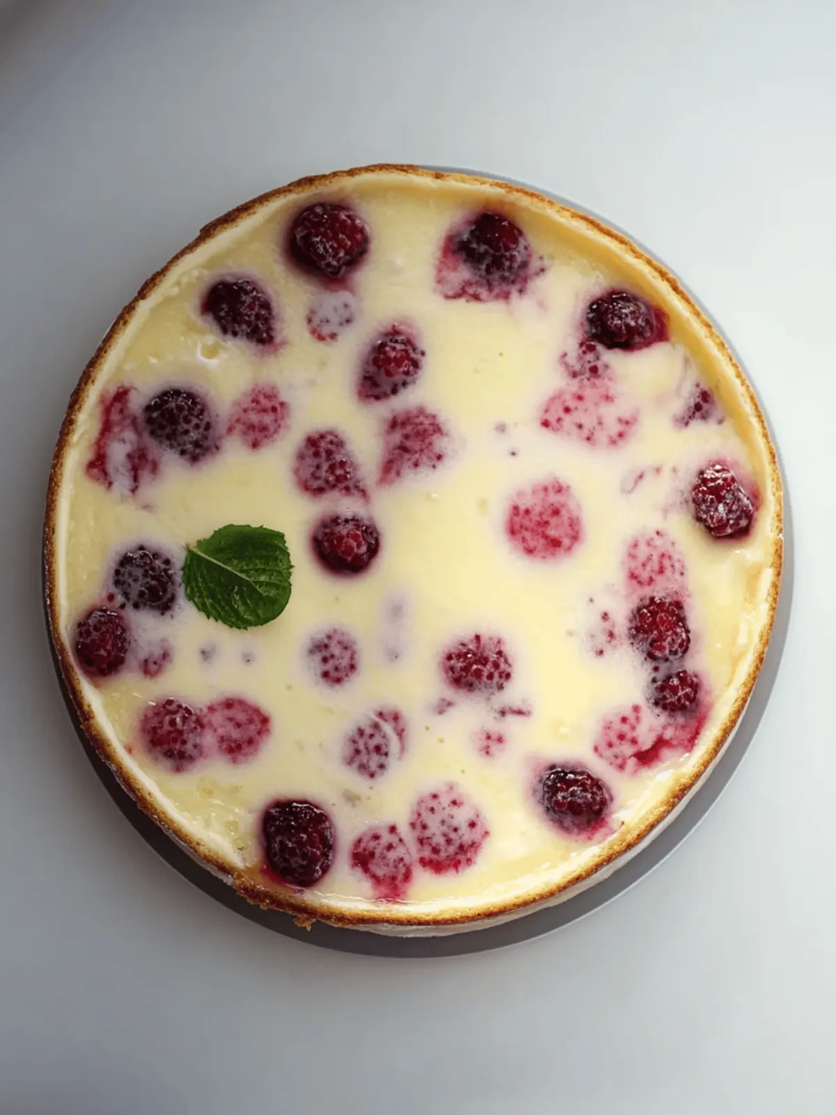 Käsekuchen mit saftigen Kirschen