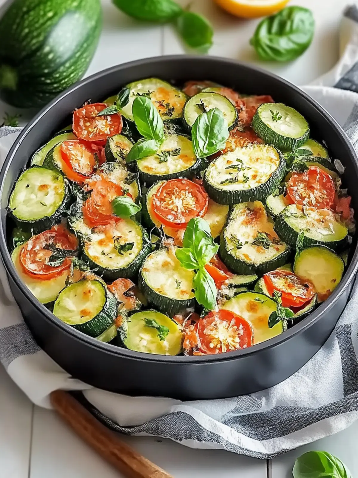 Zucchini- und Paprikaauflauf