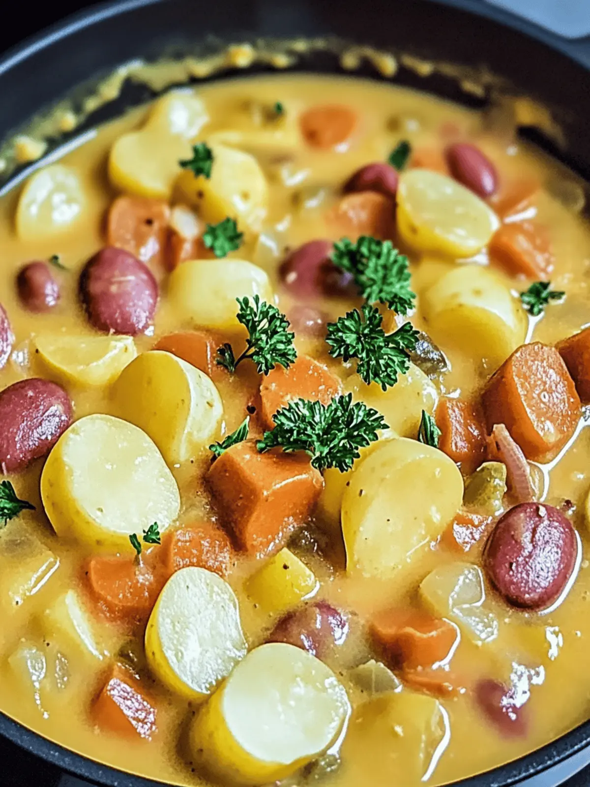 Würziges Kartoffel- und Wurstgelee