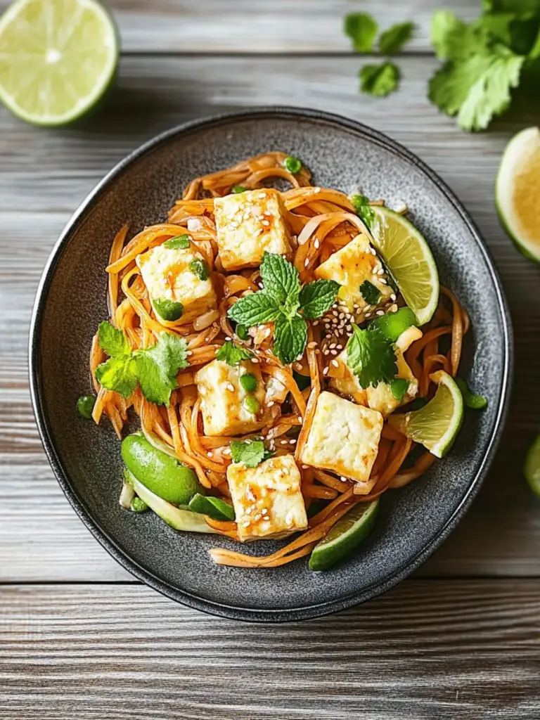 Tofu Pad Thai mit Erdnusssauce