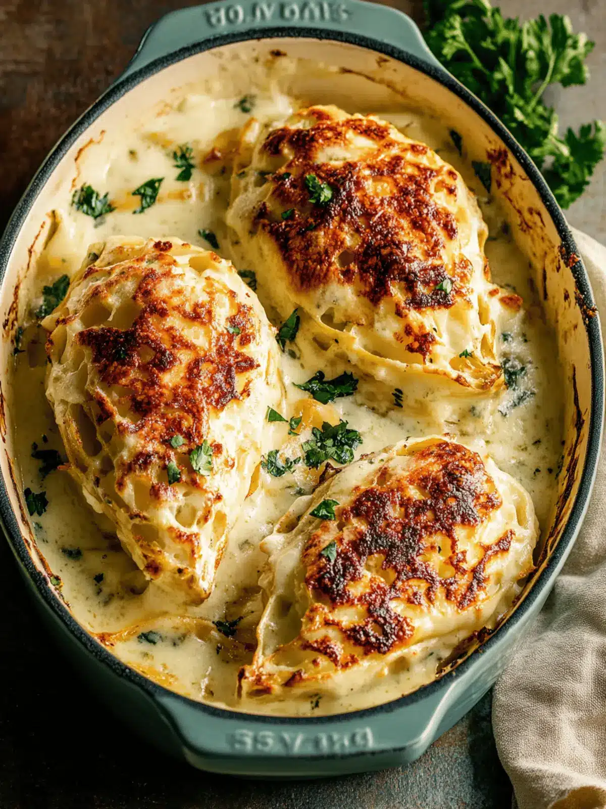 Cremig gebackener Spitzkohl mit Café de Paris Kruste