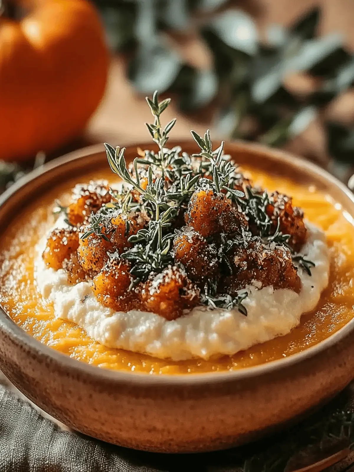 Kürbis-Polenta mit Salbeibutter