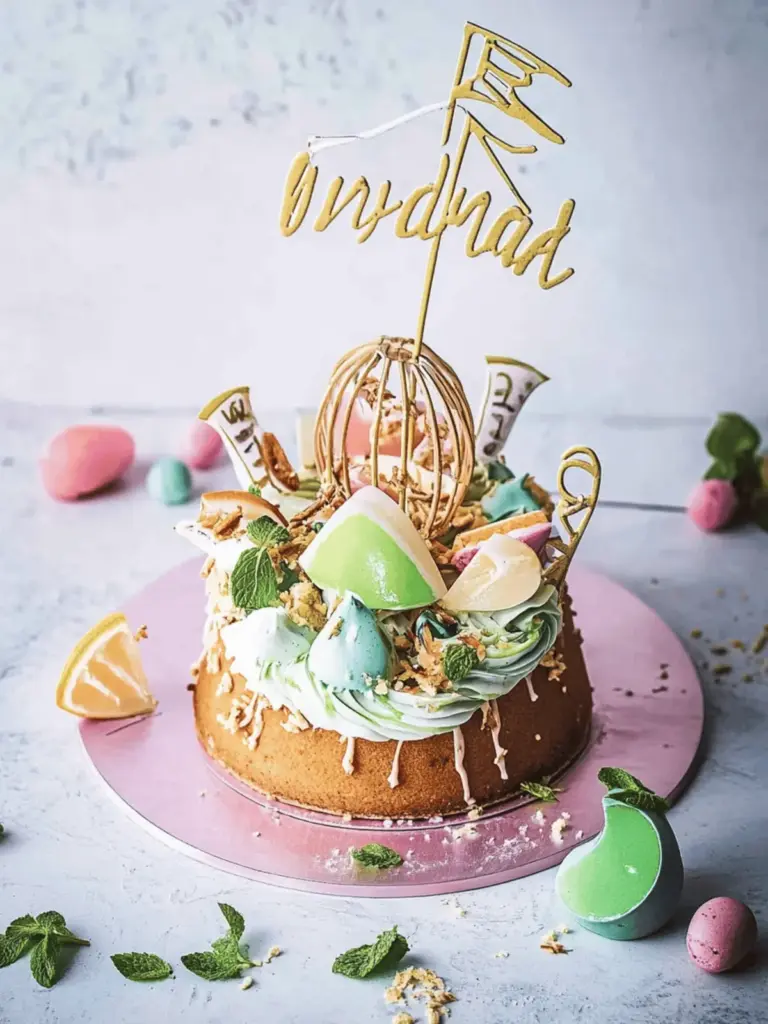 Regenschimmerkuchen für den ersten Schultag