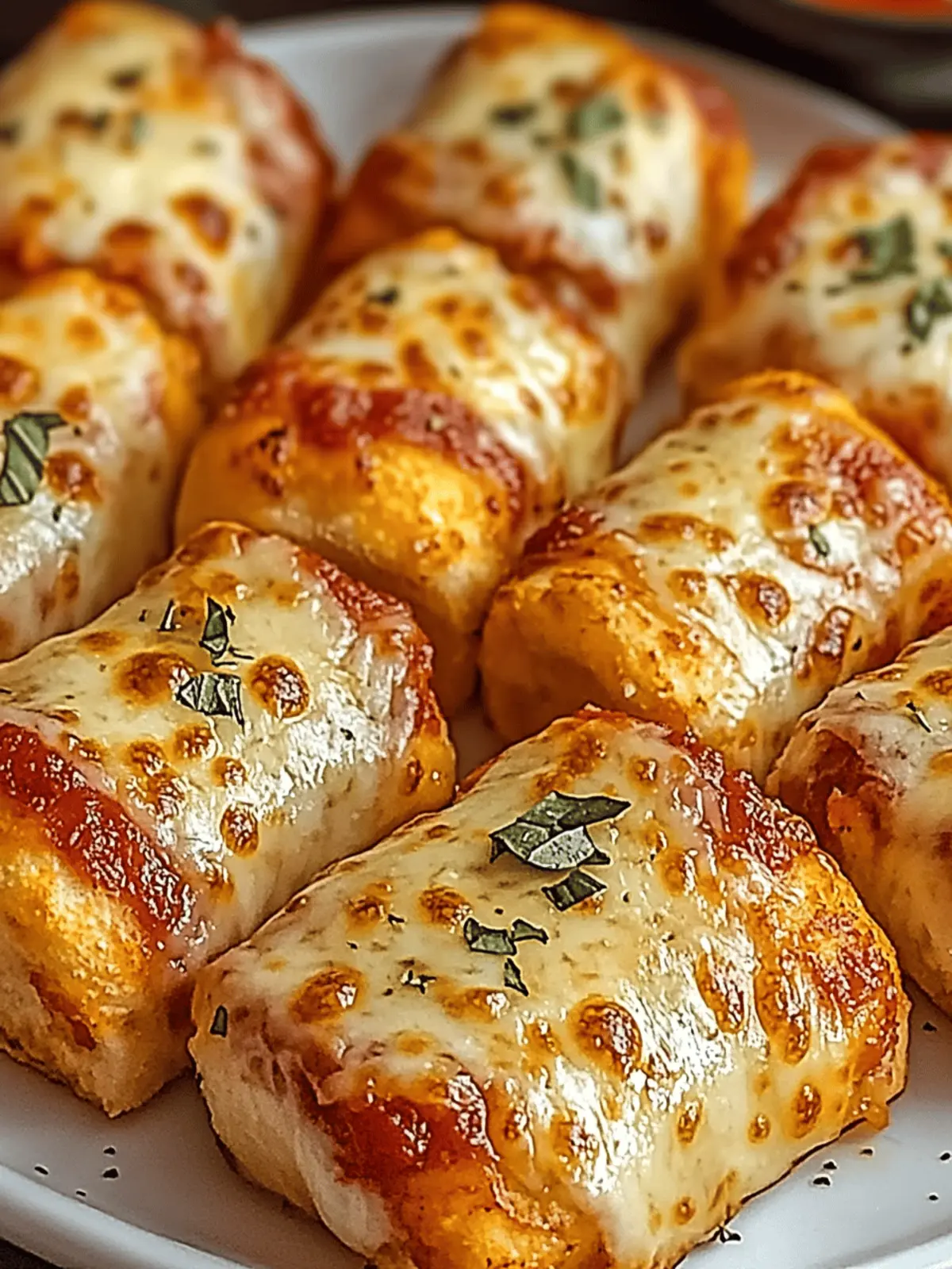 Luftfritteuse Pizza-Röllchen für den perfekten Snack