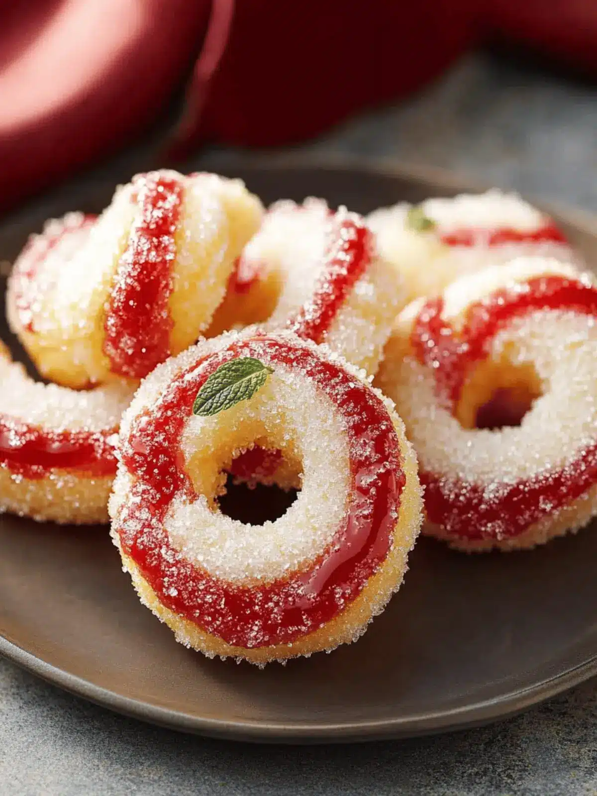 Festliche Zuckerstangenkekse