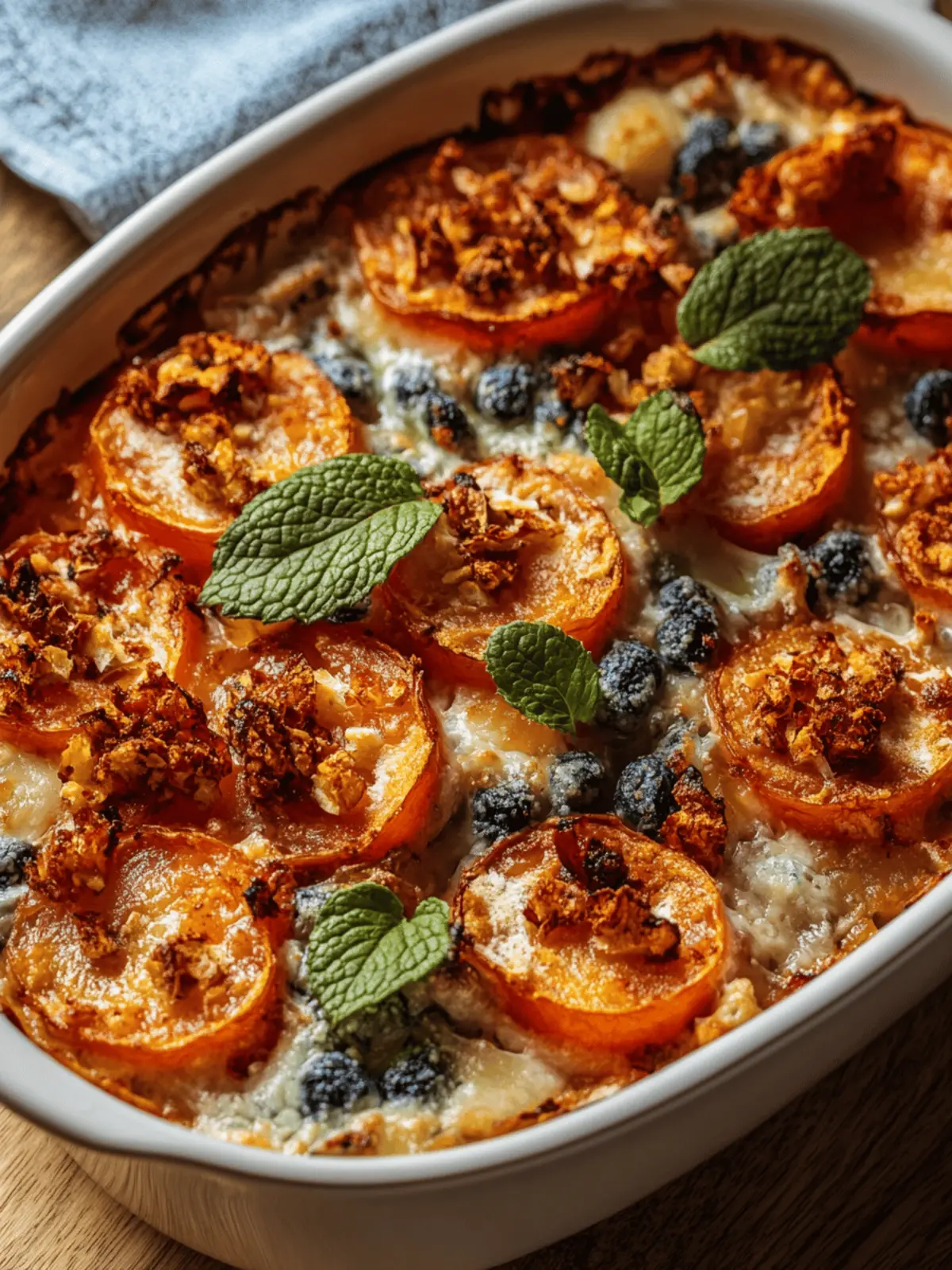 Süßkartoffelgratin mit Feta