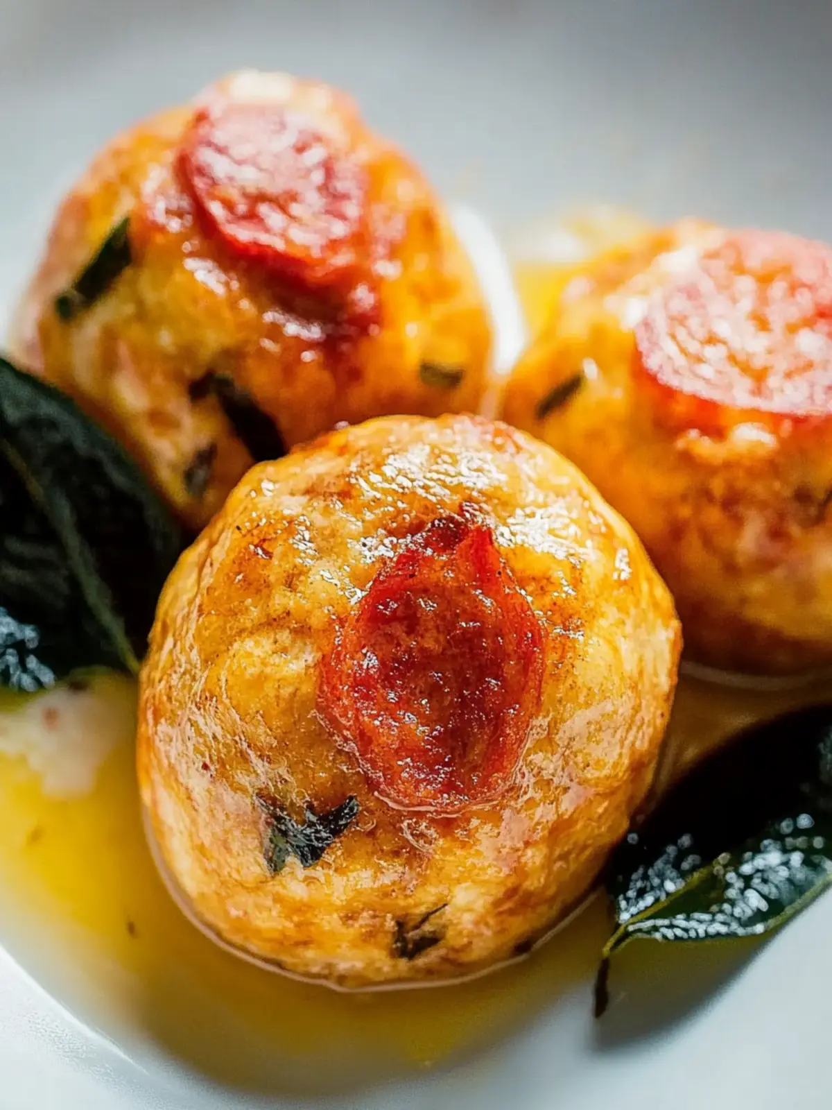 Kürbisknödel mit Salbeibutter