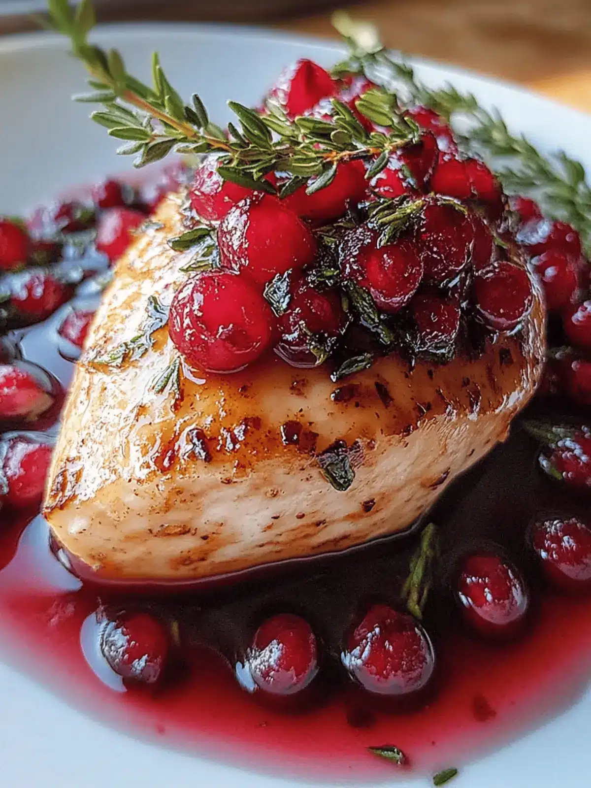 Hähnchenbrust mit festlicher Note