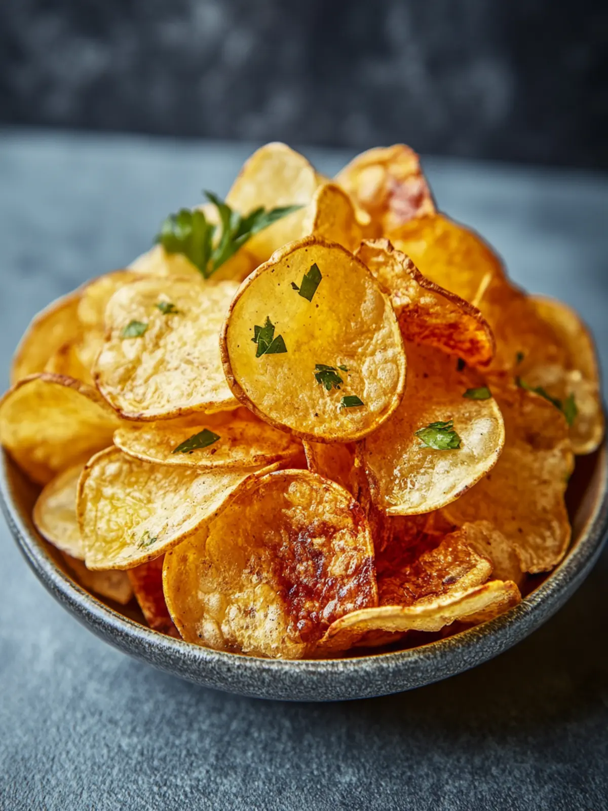 Kartoffelchips aus der Heißluftfritteuse