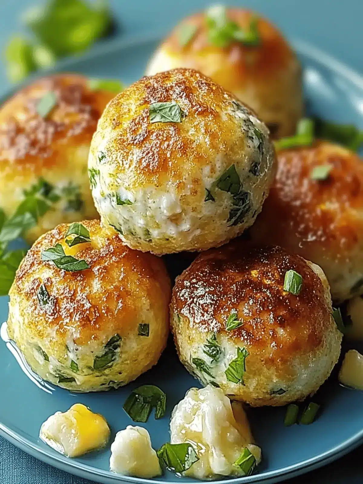 Crispy Zucchini-Feta-Balls from the oven