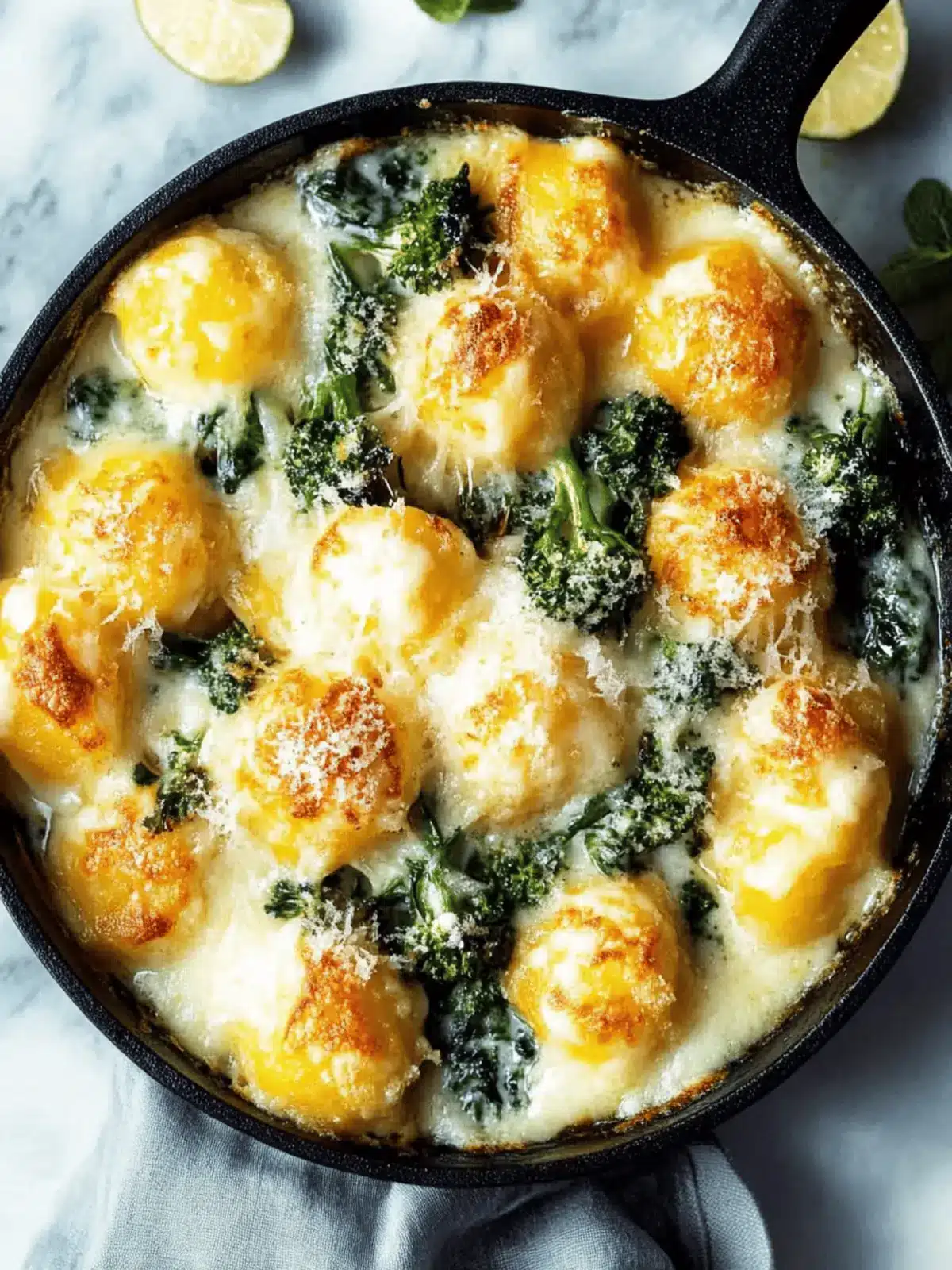 Brokkoli Gnocchi schnelles Abendessen