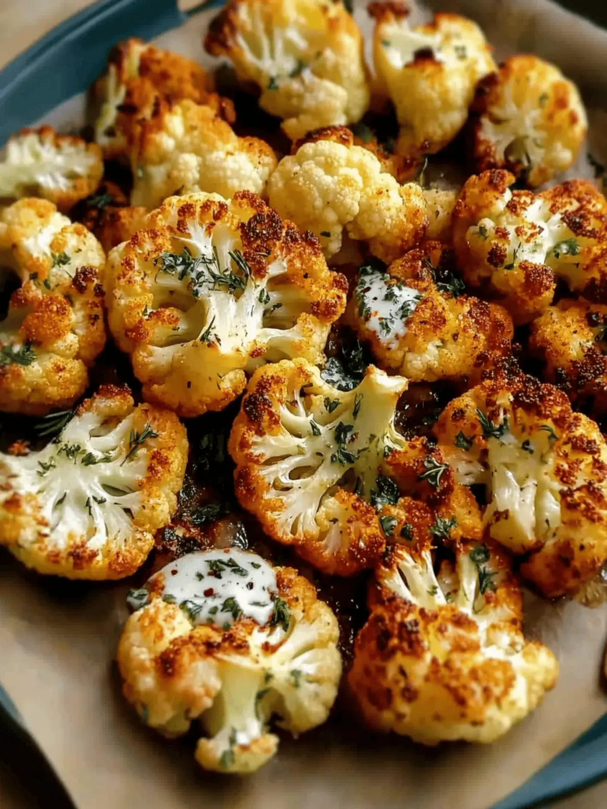 Crispy cauliflower from the oven