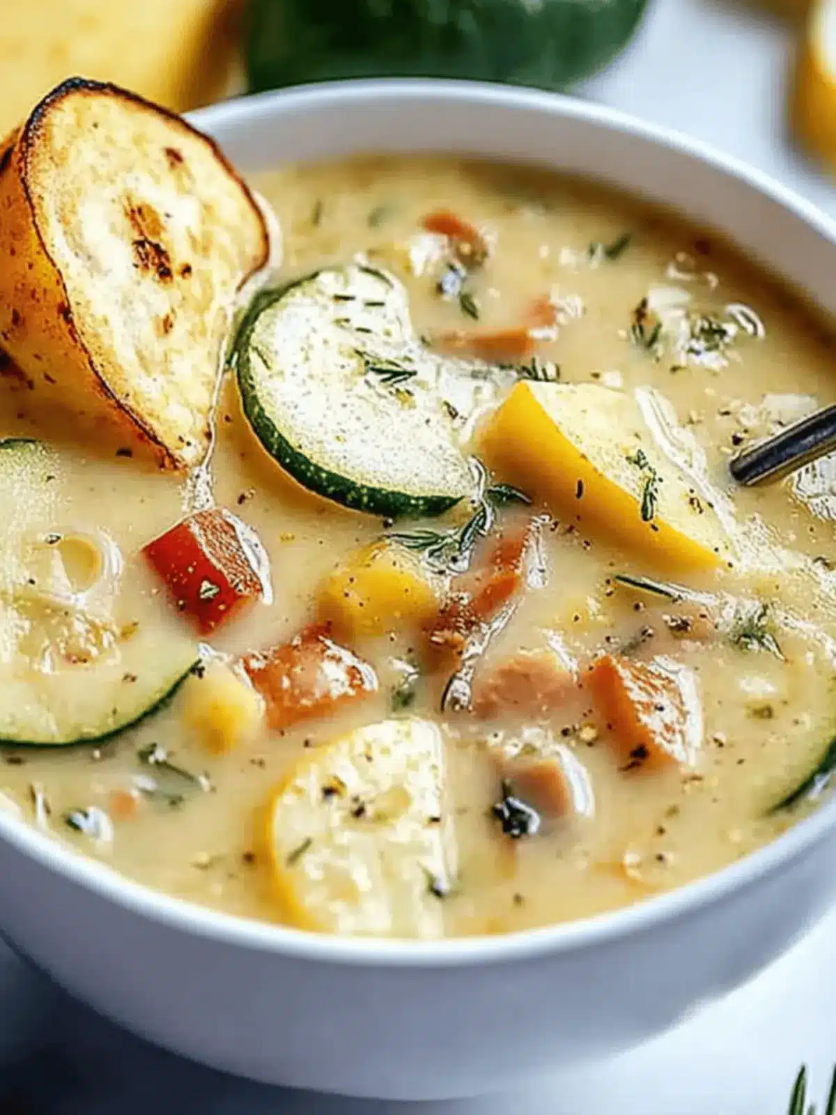 Cremige Zucchinisuppe