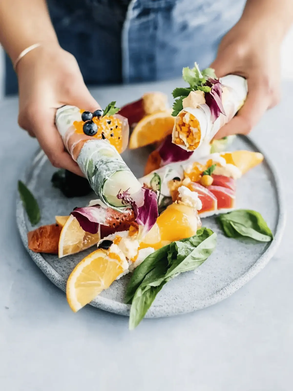 Vegane Herbstrollen mit Kürbis