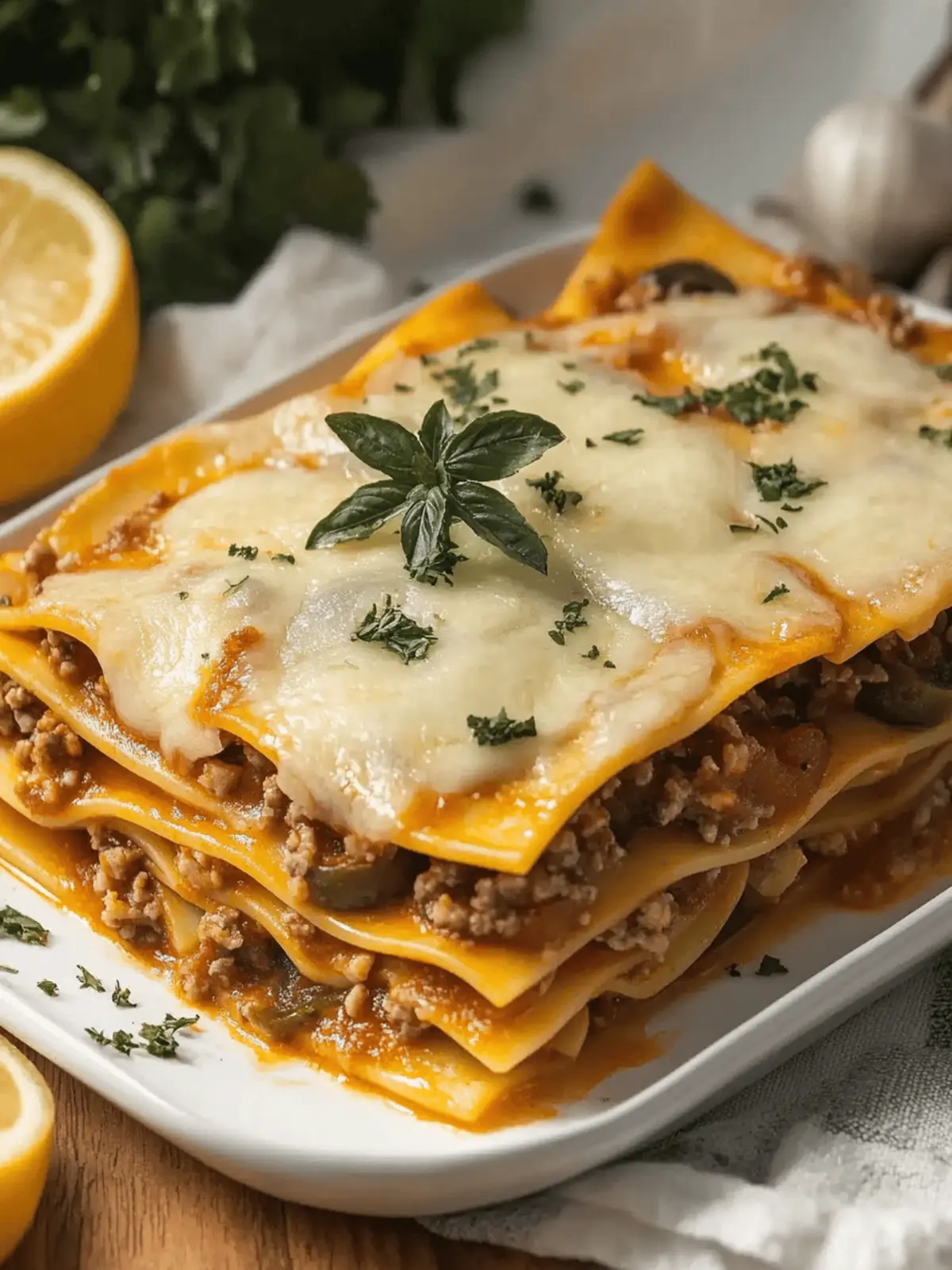 Kürbis-Pilz-Lasagne