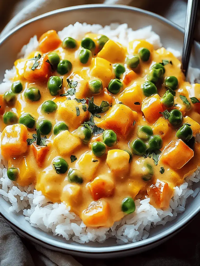 Reis mit Gemüse-Frischkäse-Sauce