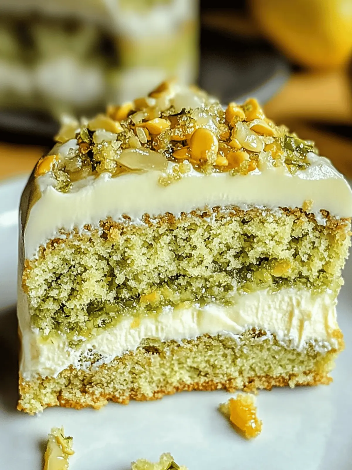 Feuchter Eierloser Pistazienkuchen für Naschkatzen