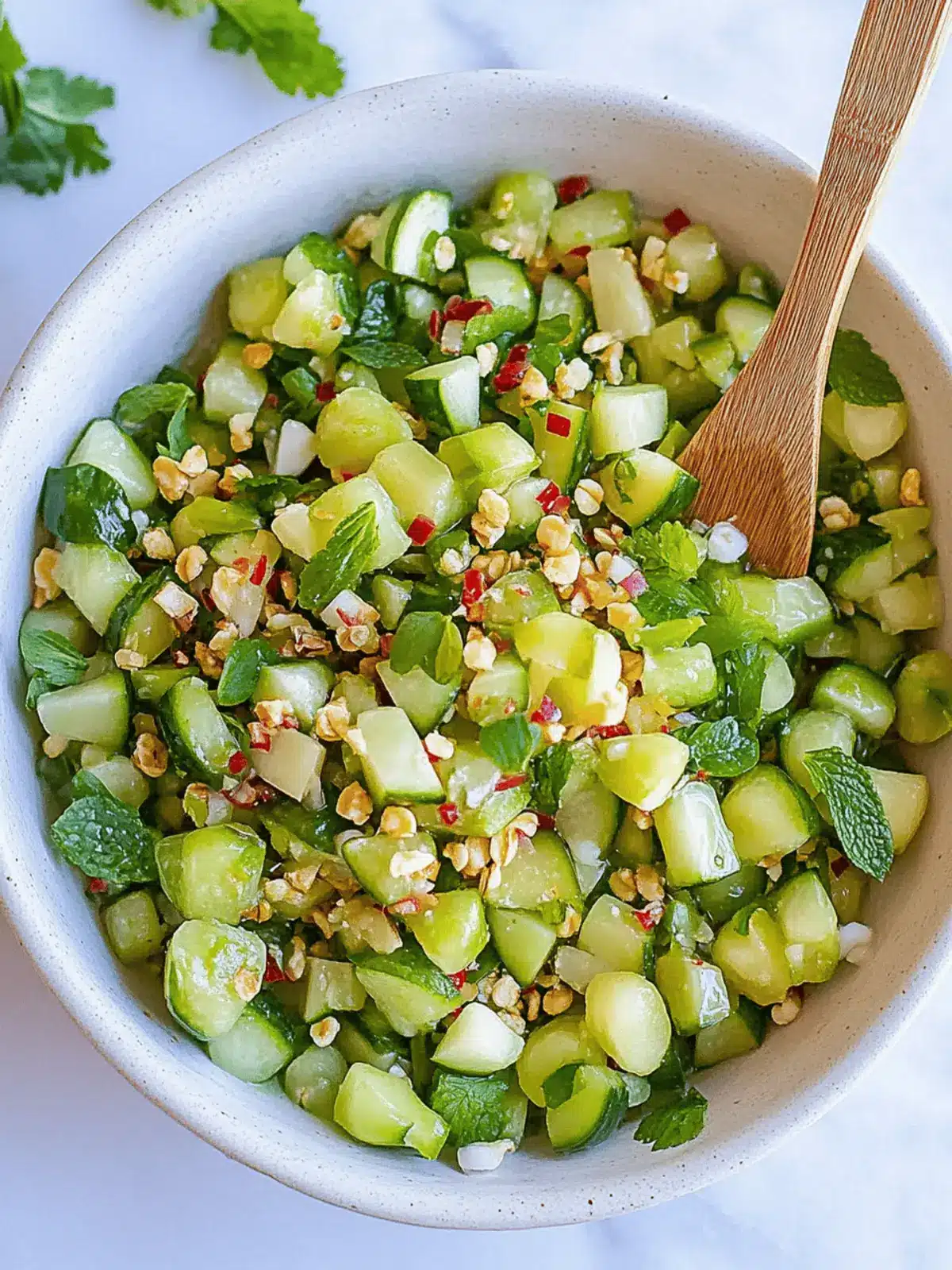Gurke Edamame Salat