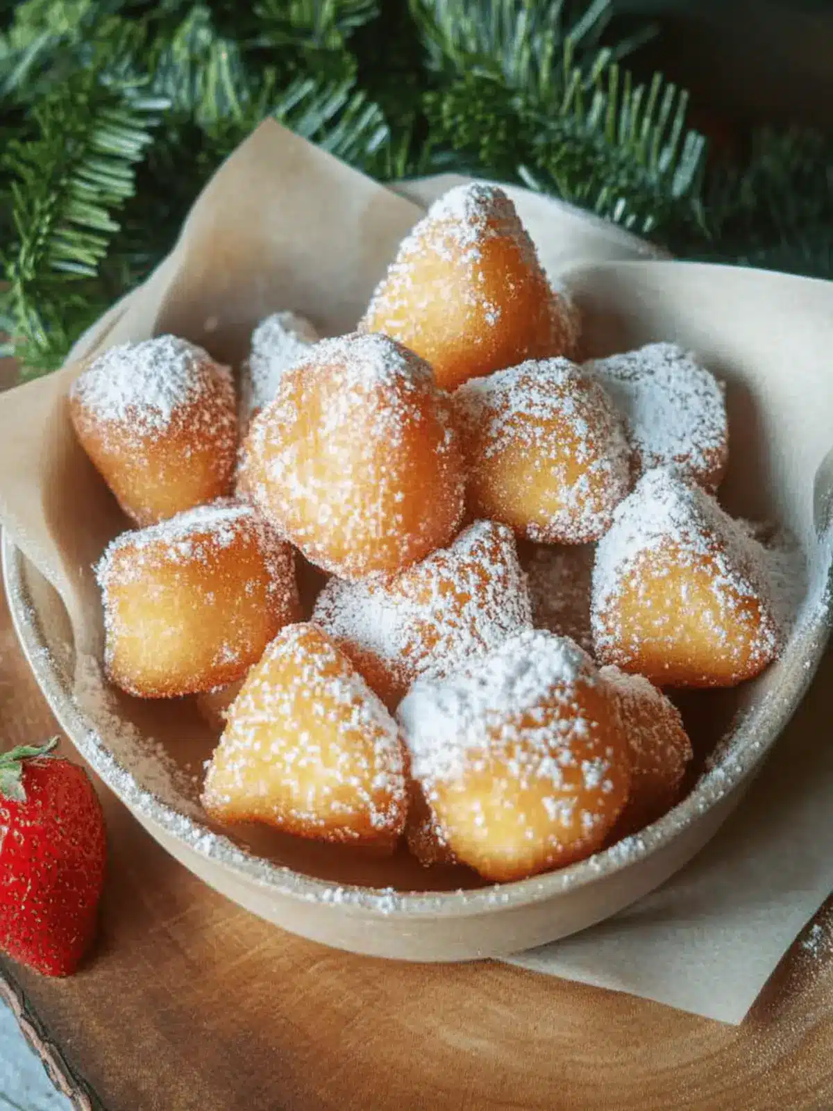 Teigkuchen wie man ihn auf dem Weihnachtsmarkt bekommt