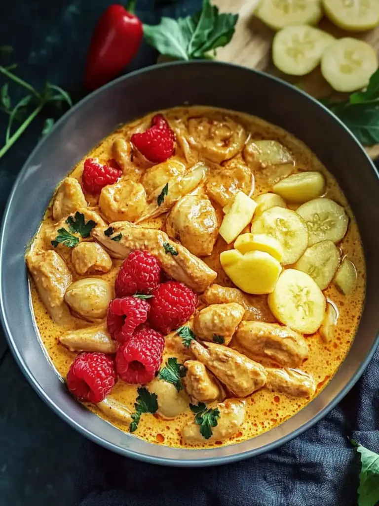 Paprika-Cremeküken mit Gnocchi