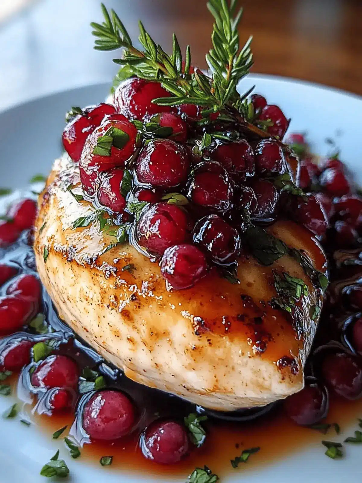 Hähnchenbrust mit festlicher Note