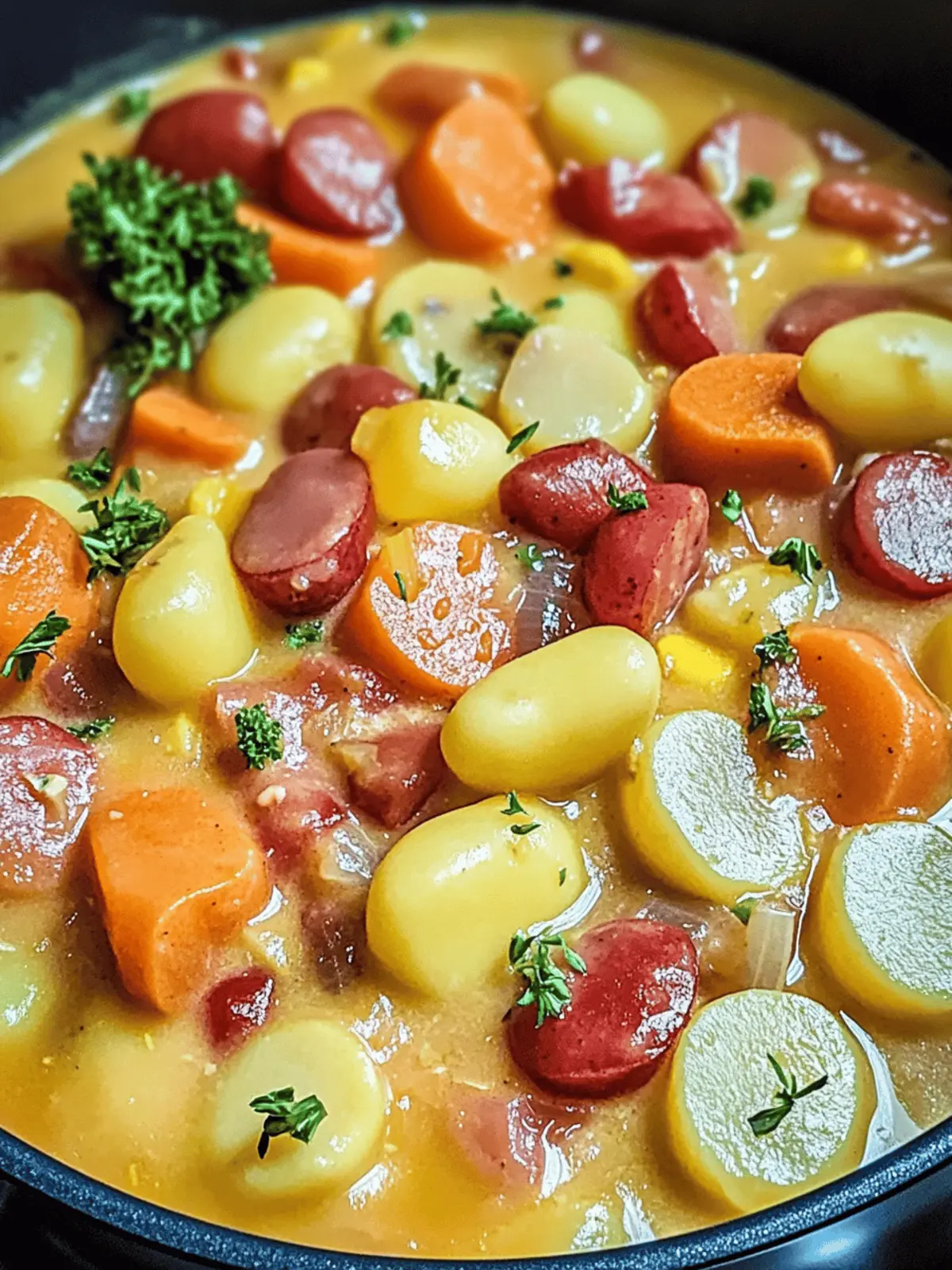 Würziges Kartoffel- und Wurstgelee