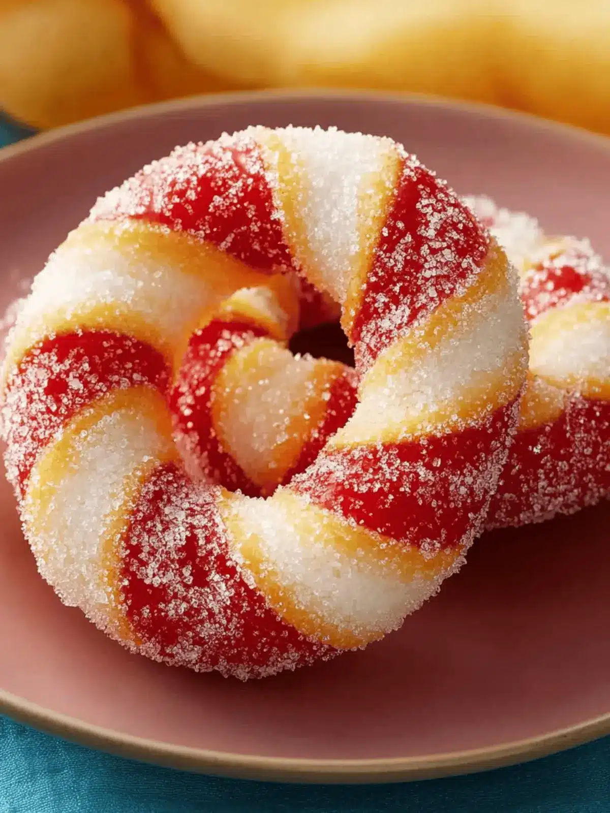 Festliche Zuckerstangenplätzchen