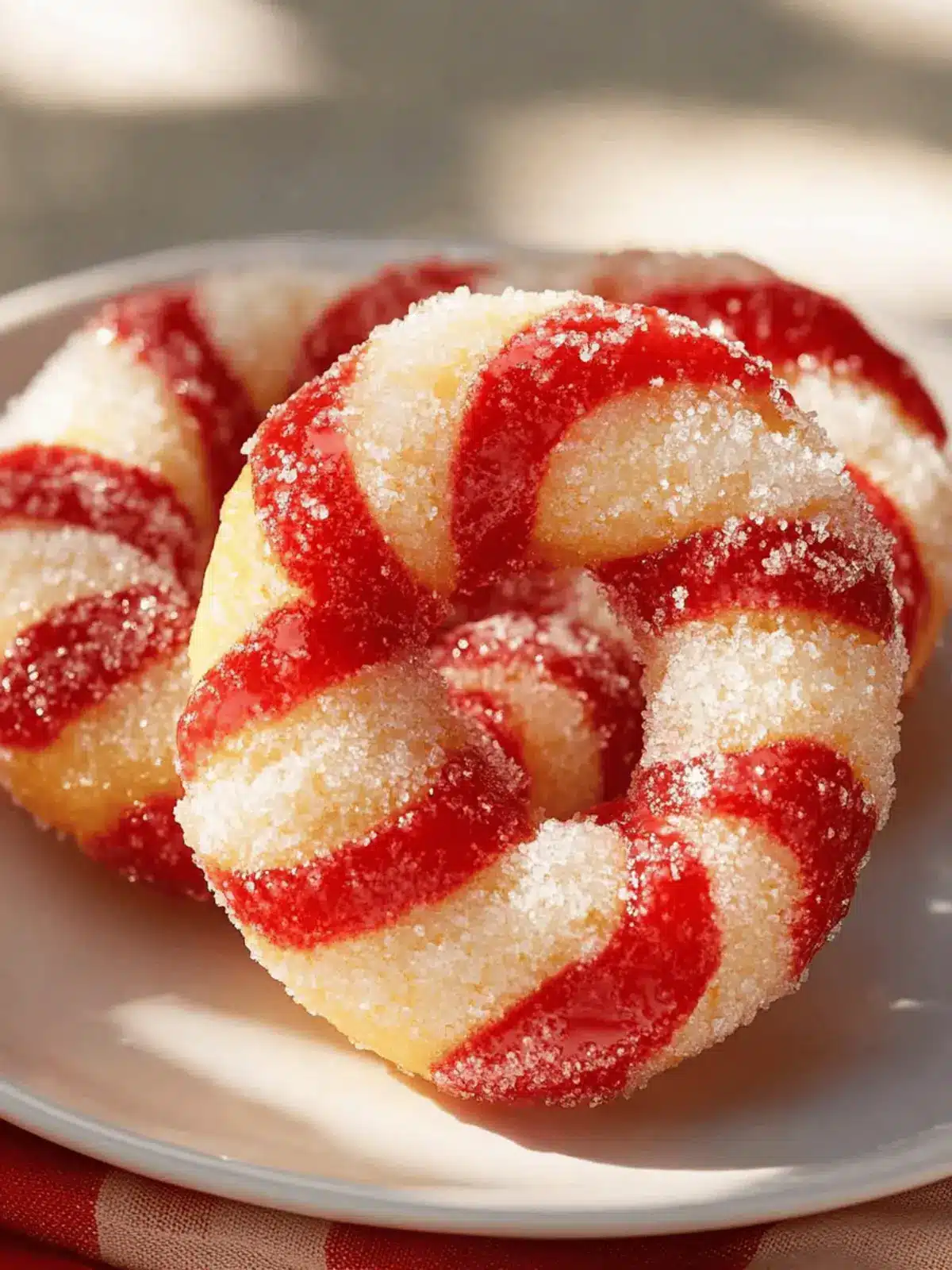 Festliche Zuckerstangenkekse