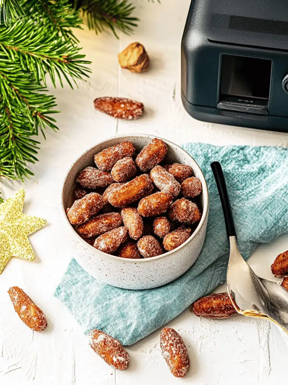 Geröstete Mandeln aus der Heißluftfritteuse