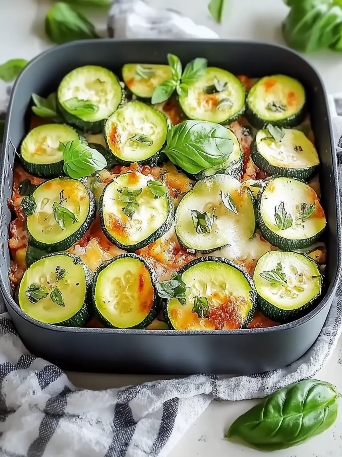 Zucchini- und Paprikaauflauf