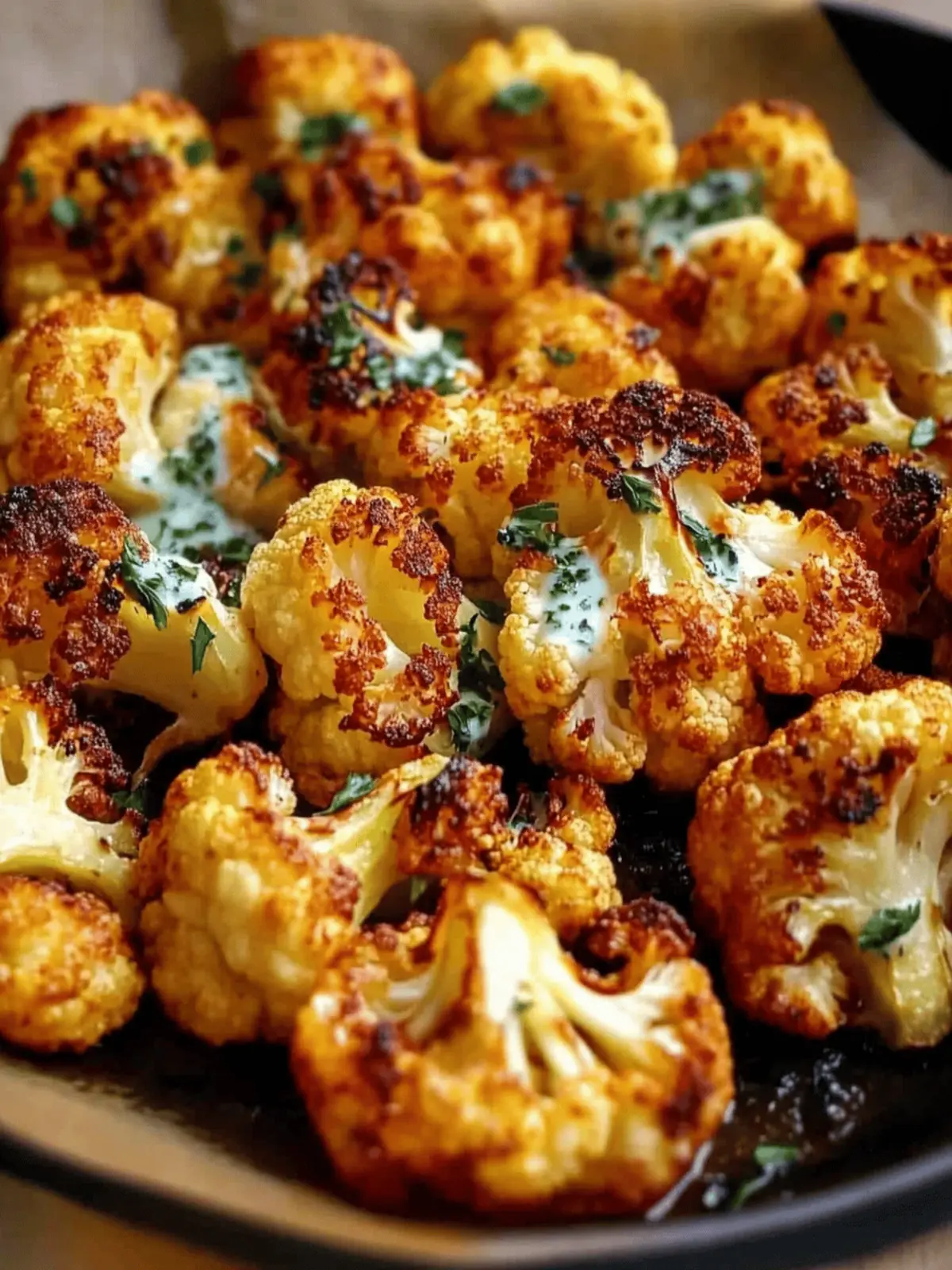 Crispy cauliflower from the oven