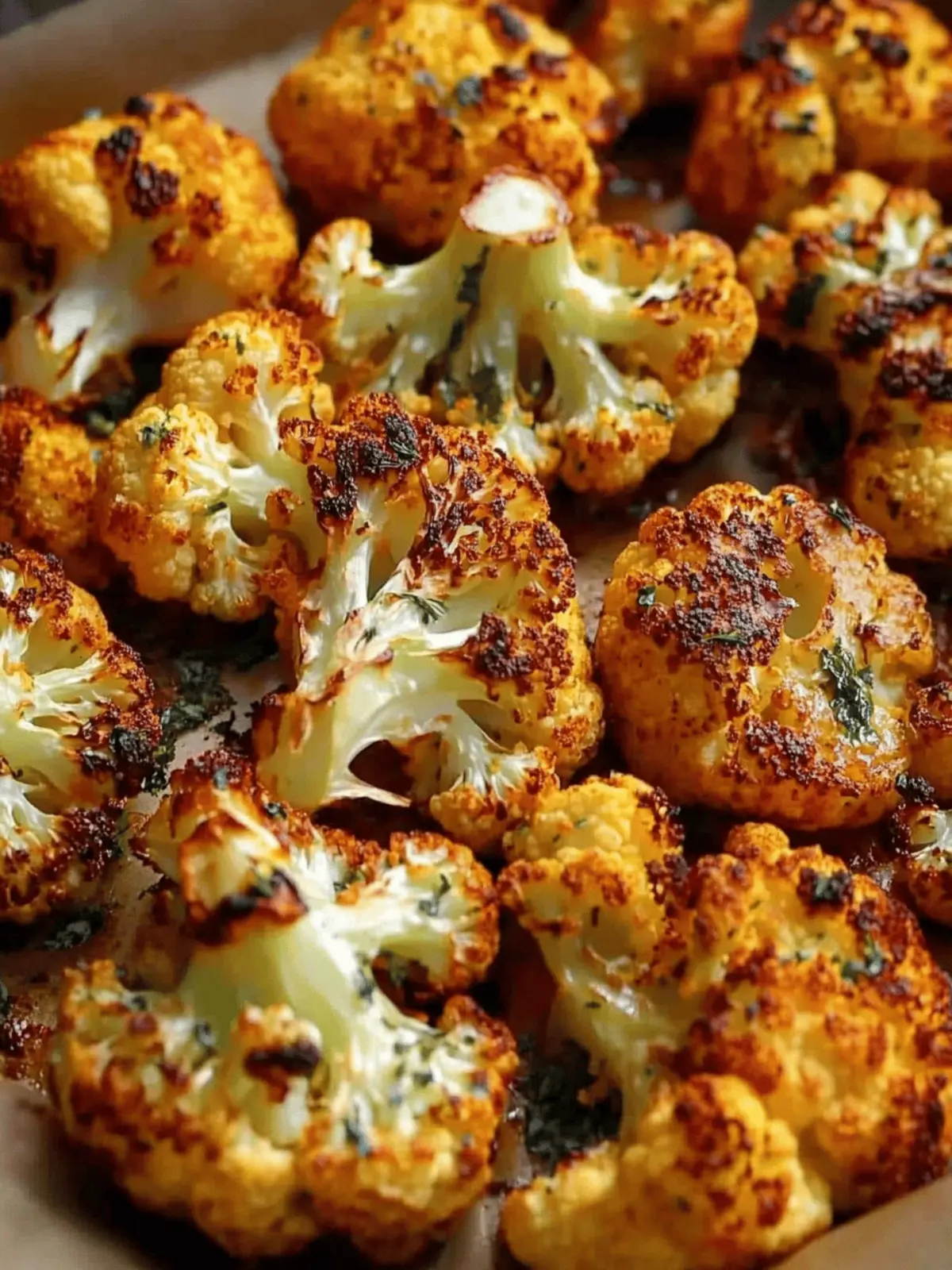 Crispy cauliflower from the oven