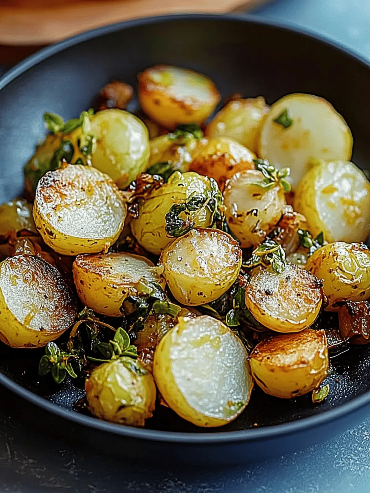 Rosenkohl und Kartoffelpfanne