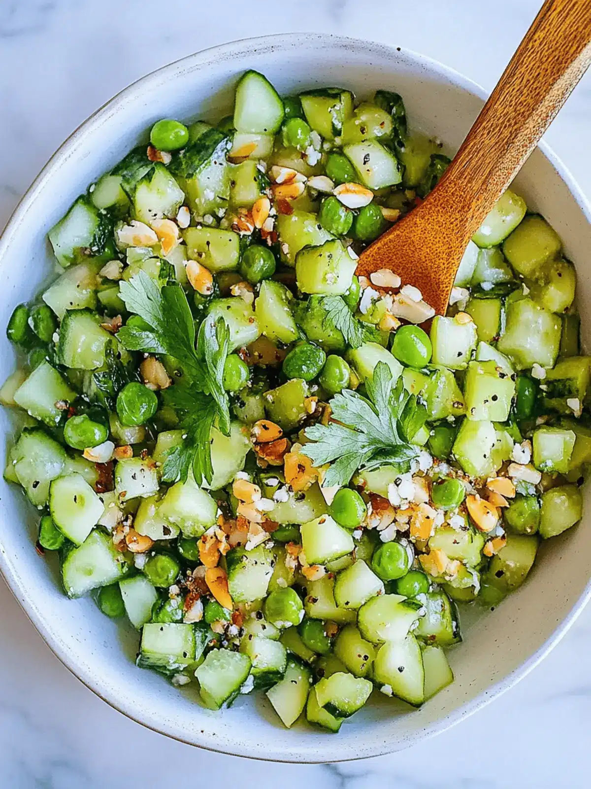 Gurke Edamame Salat