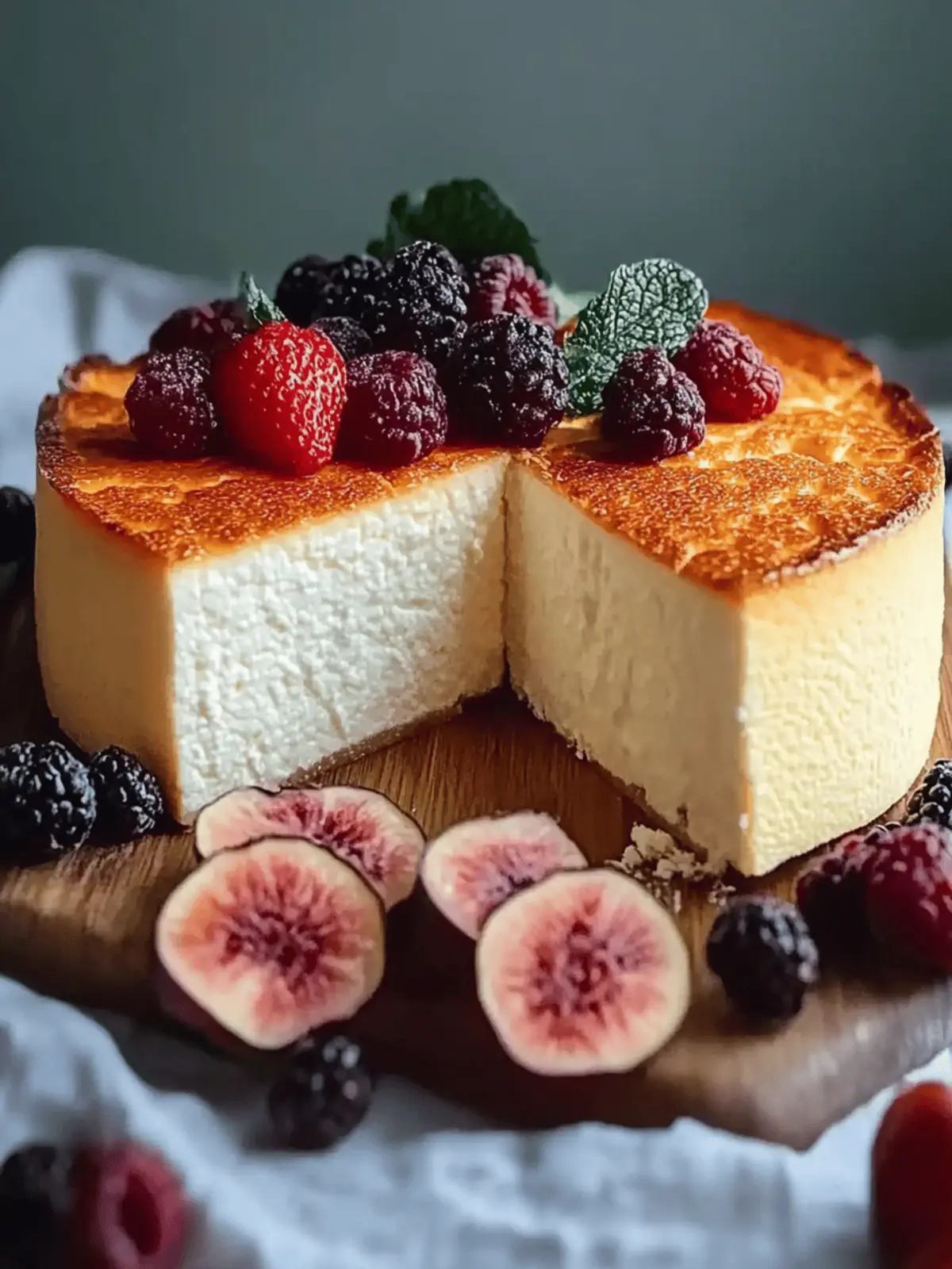 Creamy cheesecake without base