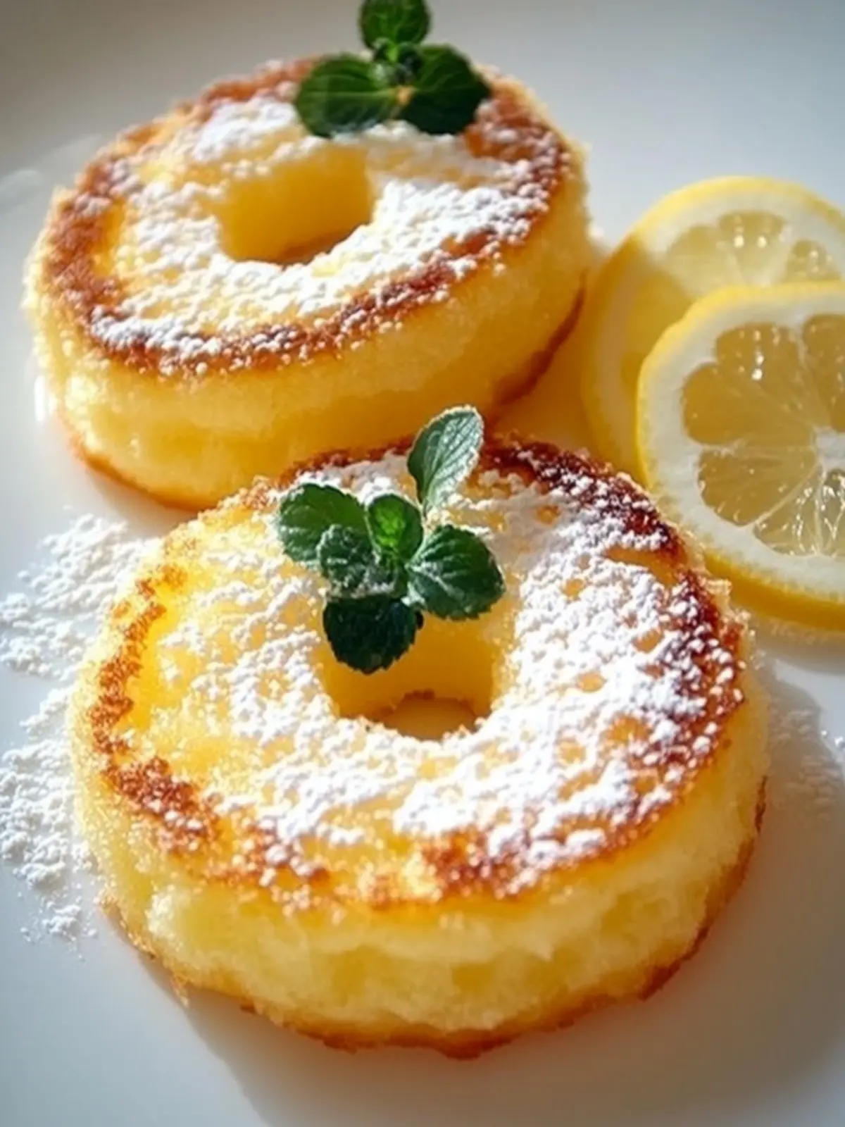 Schnell gebackene Apfelringe