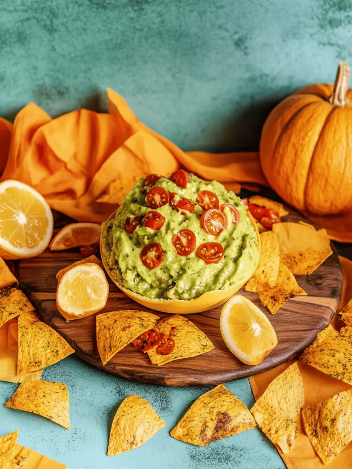 Erbrechender Kürbis Halloween Nachos