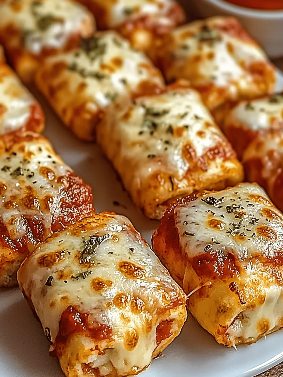 Luftfritteuse Pizza-Röllchen für den perfekten Snack